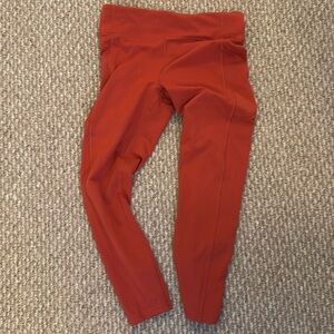 Lululemon High Rise Align Pant - Women’s Size 10 - Solar Orange Red